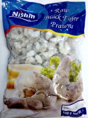 5104 Raw Black Tiger Prawn Meat 71/90 800gx10