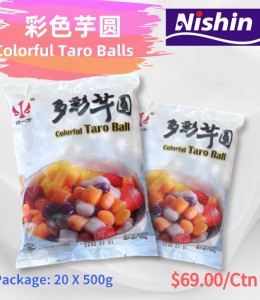 Colorful Taro Balls 20 x 500g